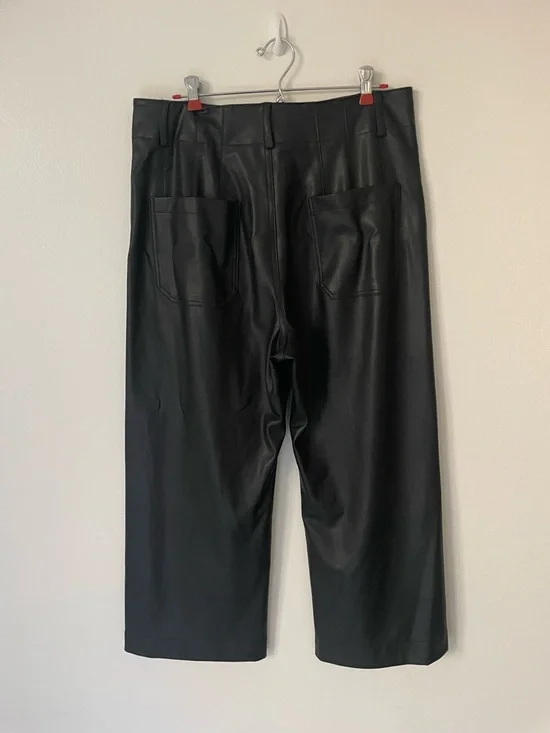 Colette Cropped Vegan Leather Pants - Picture 13 of 15